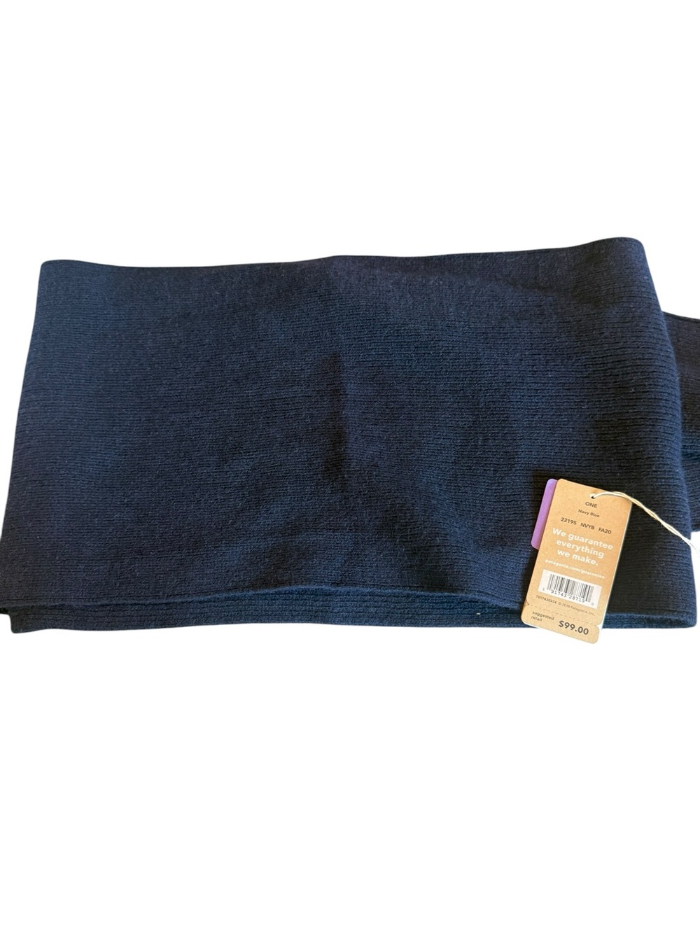 Patagonia cashmere navy  Scarf NWT